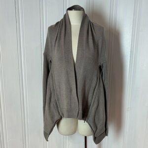 LULULEMON Oversized Cardigan with Zip Pockets – Gray Taupe - Size S to L